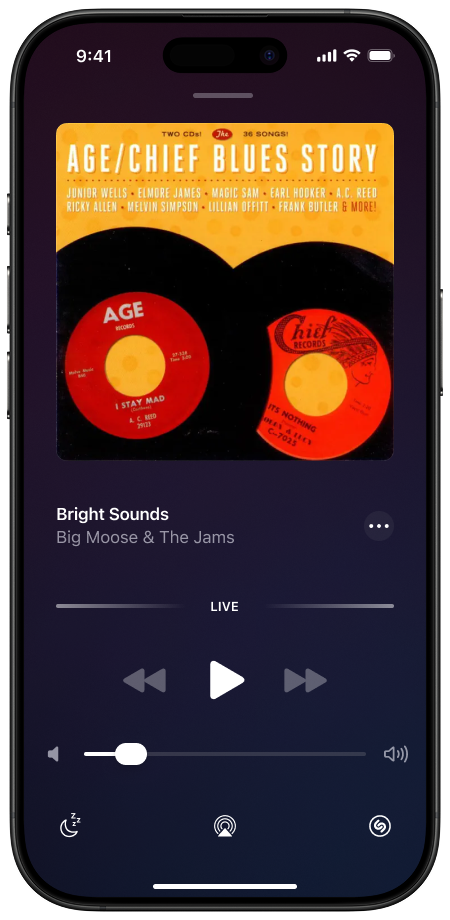 POSCOR app player controls screen